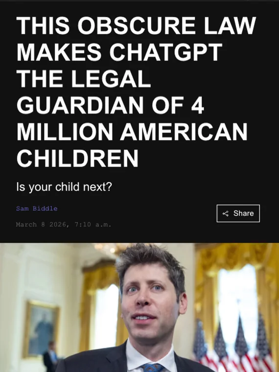 This Obscure Law Makes ChatGPT the Legal Guardian of 4 Million American Children